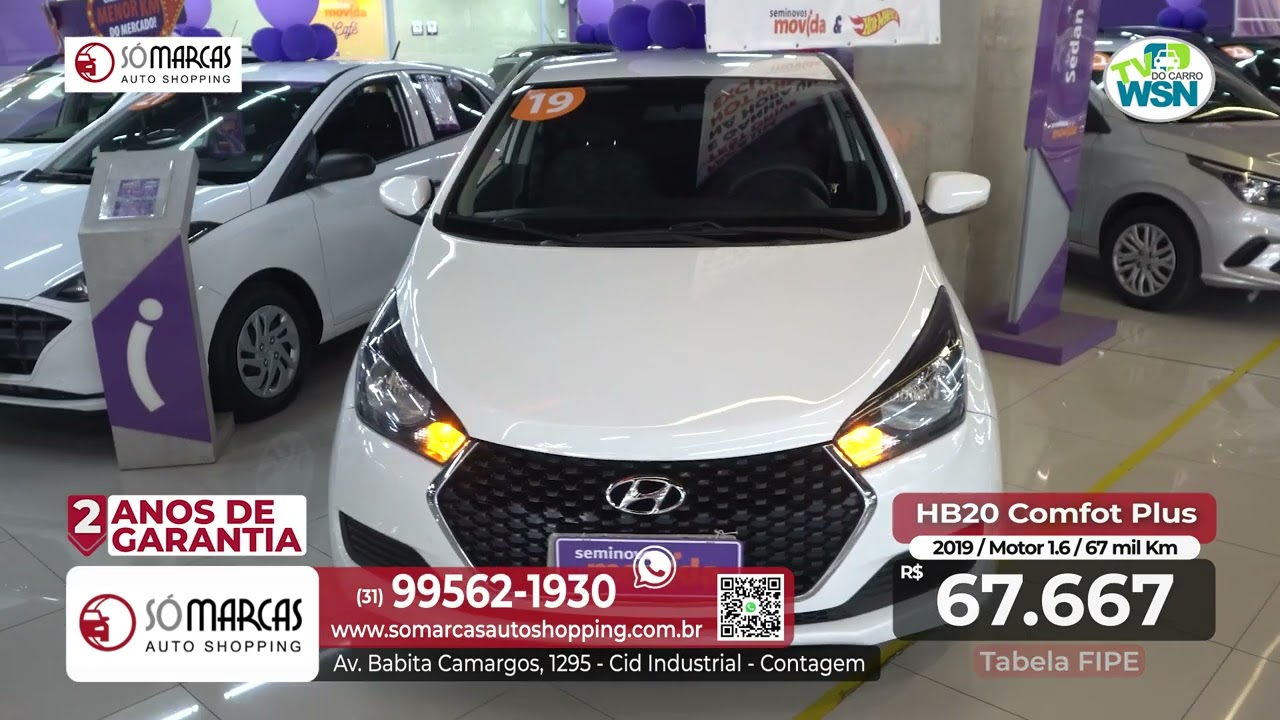 MOVIDA SEMINOVOS - Hyundai HB20 Comfort PLus 1.6 Flex 16V MEC 2019