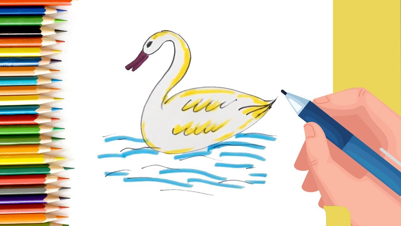 How to Draw easy Duck step by step for Kids