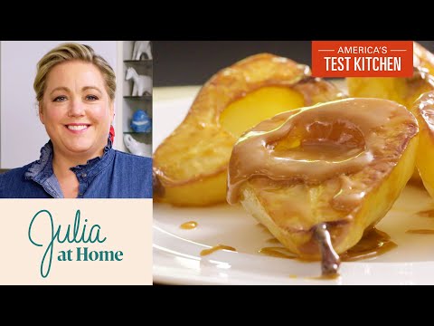 How to Make Easy Skillet-Roasted Pears with Caramel Sauce | Julia At Home