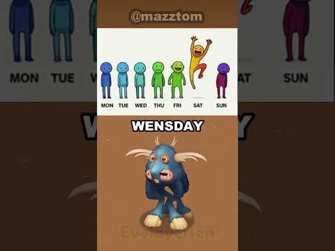 MONDAY → SUNDAY MSM #mysingingmonsters #shorts #memes #msm