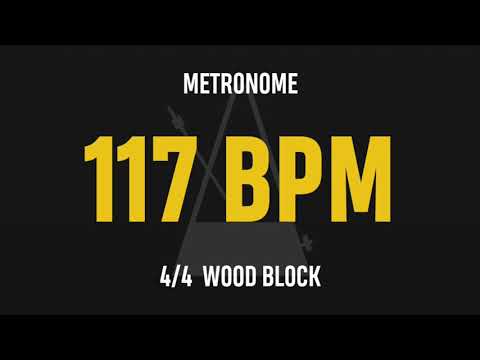 117 BPM 4/4 - Best Metronome (Sound : Wood block)