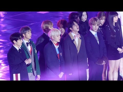 171225 방탄소년단(BTS),레드벨벳(Red Velvet) 전출연진 오프닝 직캠 Fancam (가요대전) by Mera