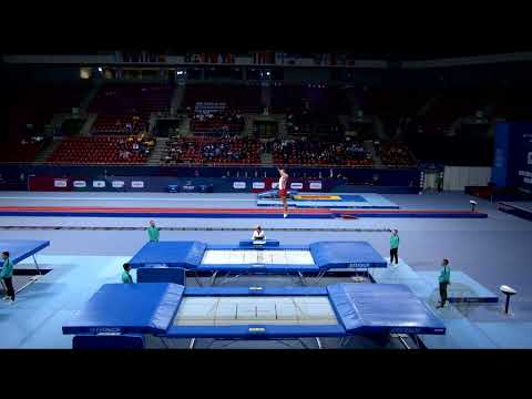 SOEHN Keegan (CAN) M - 2022 Trampoline Worlds, Sofia (BUL) - Q Trampoline Exercise 1