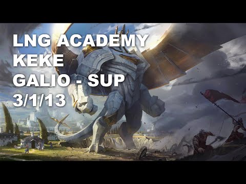 LNG Academy keke Sup Galio vs Sett - KR Grandmaster Patch 10.8