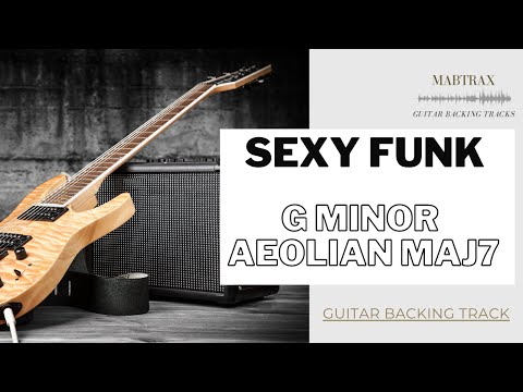 SEXY FUNK JAM GUITAR BACKING TRACK | G Minor Aeolian Maj7 80bpm