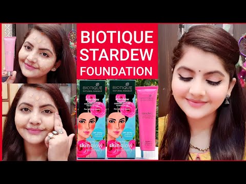 Biotique Natural Makeup Stardew InstaGlow Complexion Care Foundation SPF20 Orchid review | RARA Video