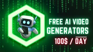 Best FREE AI Video Generators (earn money)