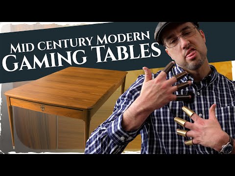 Mid-Century Modern Gaming Table is DONE! (and it's too nice)