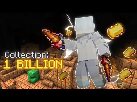 How I Got 1 BILLION Gold Collection! (Hypixel Skyblock)