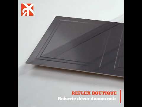 Carrelage mur Boiserie décor duomo noir