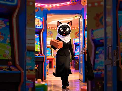 القط المسكين وقع فى مشكلة كبيرة! 😿🔥