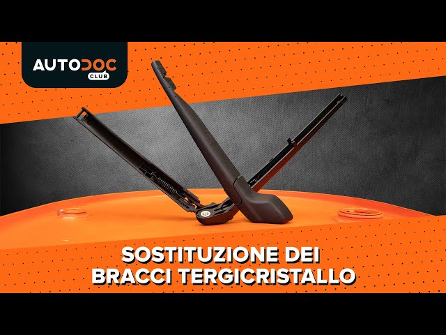 Guarda una guida video su come cambiare NISSAN NOTE Braccio spazzola tergicristallo