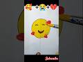 🥰+🥰+💔 =👆 Emoji combination #shorts #satisfying #artist #creative #art #viral#emoji challenge