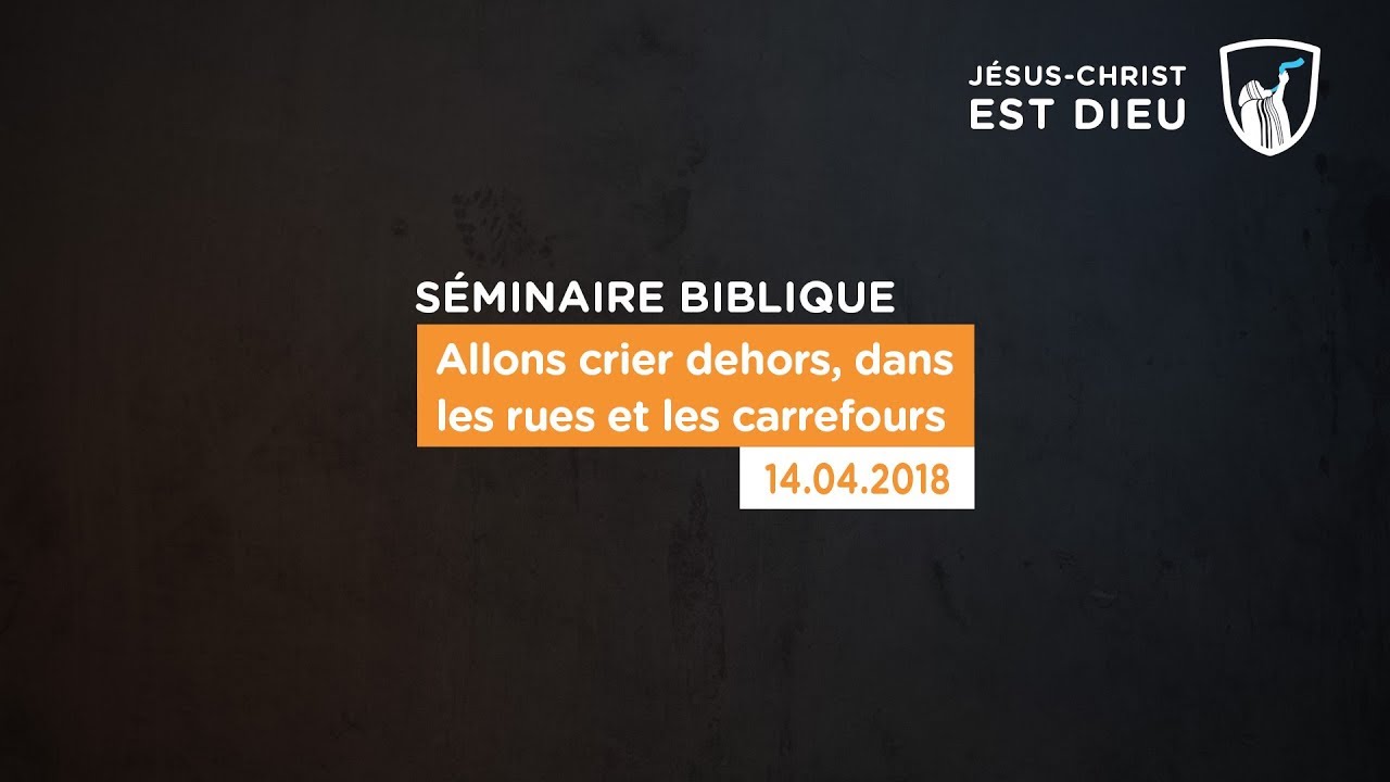 Thumbnail of video: Allons crier dehors, dans les rues et les carrefours  - Evry