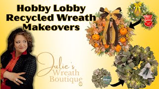 How to Recycle Your Wreath | How to Make a Fall Basket Wreath & a Rustic Christmas Wreath