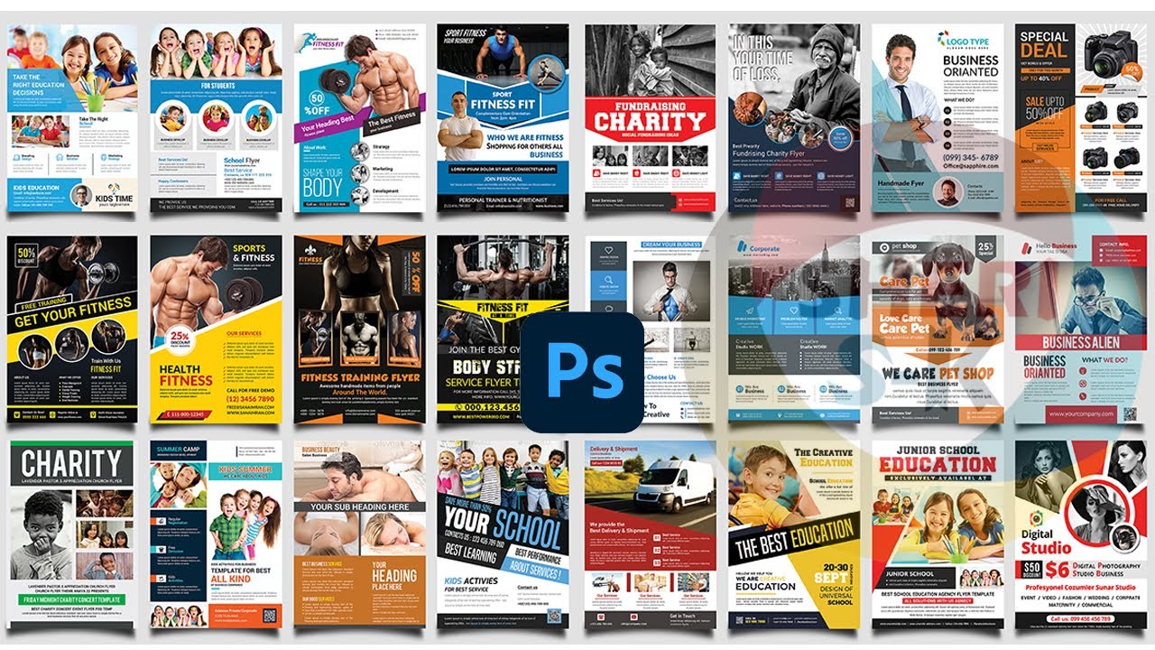 150 Premium Business Flyers Templates For Photoshop|Sheri Sk| |New Flyers PSD Templates Bundle|