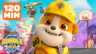 Rubble's BIGGEST Builder Cove Construction Builds! w/ Wheeler & Charger | 2 Hours | Rubble & Crew