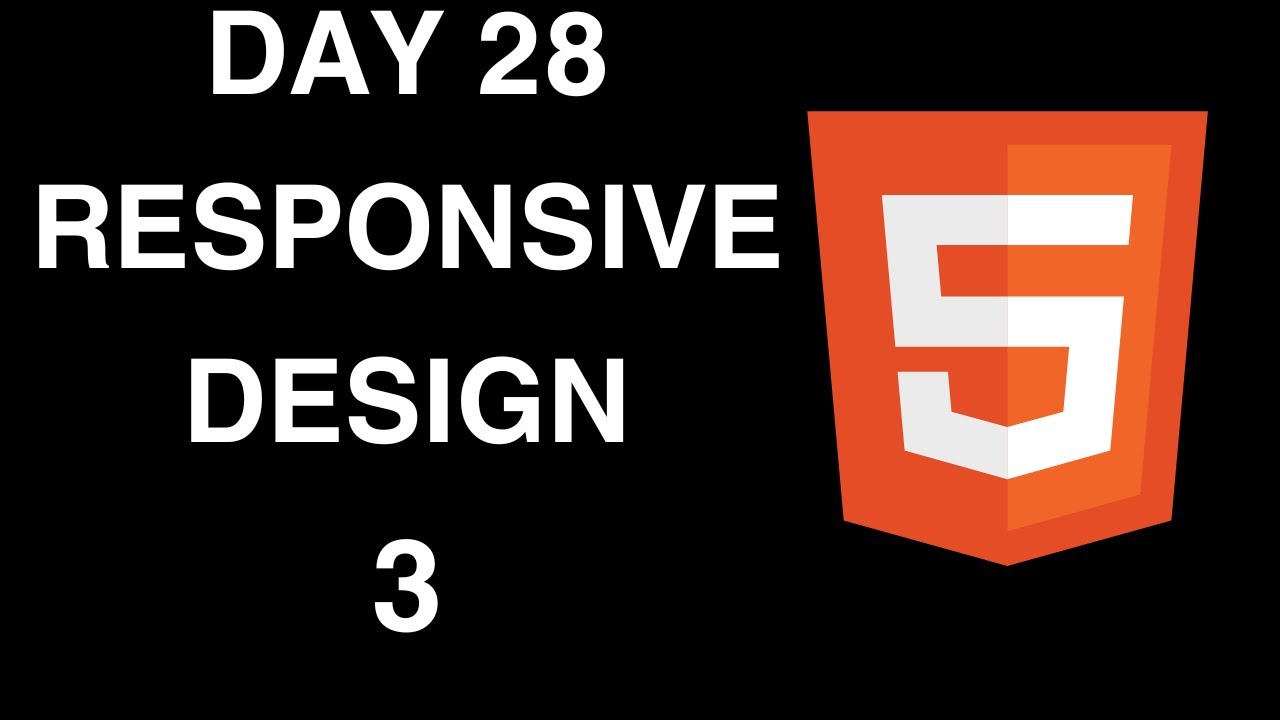 DAY 28 RESPONSIVE DESIGN| CSS Media Queries | Media queries in CSS | CSS Media Queries tutorial