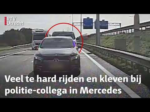 Busje op de A1 bij Amersfoort rijdt 147 km per uur en bumper kleeft Mercedes  | RTV Utrecht