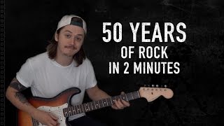 50 YEARS OF ROCK IN 2 MINUTES