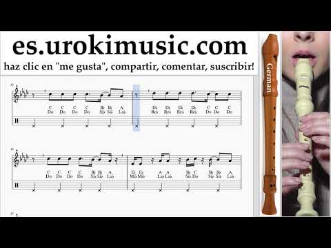 Como Tocar flauta dulce G. Katy Perry - Never Really Over Tablatura um-i-n927