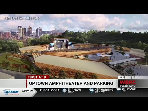 Uptown amphitheater and parking in Birmingham