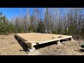 Simple Mortgage Free Cabin Build Pt 2: Beam And Floor Construction