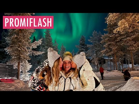 Polarlichter: Michelle Hunziker und Töchter weinen vor Glück