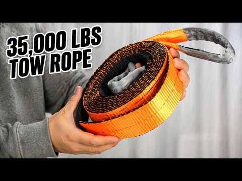 GearAmerica 3" x20' Heavy Duty 35,000 lbs Tow Rope Unboxing
