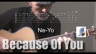 Ne-Yo - Because Of You - Guitar Lesson