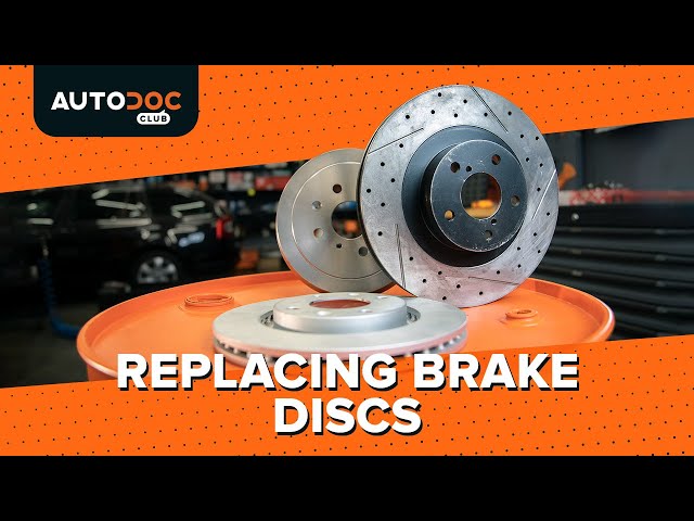 Watch the video guide on AUDI Q2 Disc brake set replacement