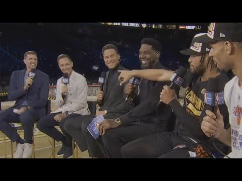 Jalen Brunson roasts Dirk and Steve Nash for saying the East is wide open 😂