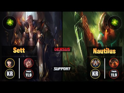 Tarzan SETT (Support) [Aftershock] VS NAUTILUS - Challenger KR Patch 11.9
