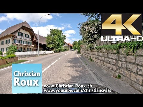 1X UHD - Switzerland 318 (Camera on board Camera): Route Fräschels - Nidau (Hero6)