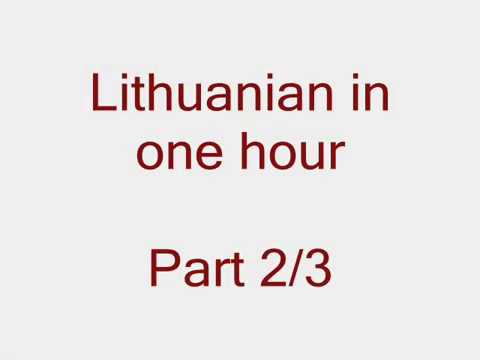 Lithuanian in 1 hour. Part 2/3. Anglų lietuvių kalbos pamokos kursas.