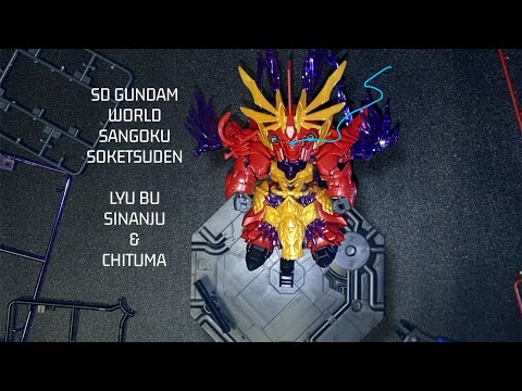 (ASMR BUILD) SD GUNDAM WORLD SANGOKU SOKETSUDEN NO.8 LYU BU SHINANJU & CHITUMA.