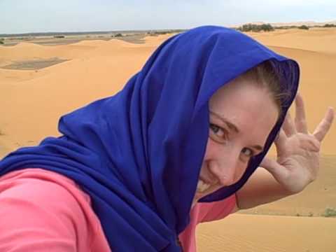 Paula on a Camel in the Sahara