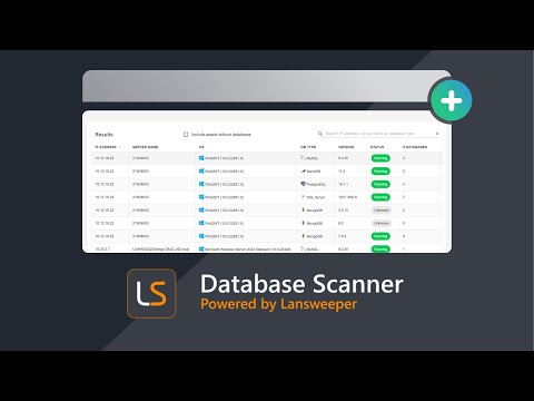 Database Scanner -  Powered by Lansweeper