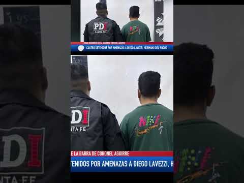 Cuatro detenidos por amenazas a Diego Lavezzi Hermano de Pocho. Villa Gobernador Gálvez.