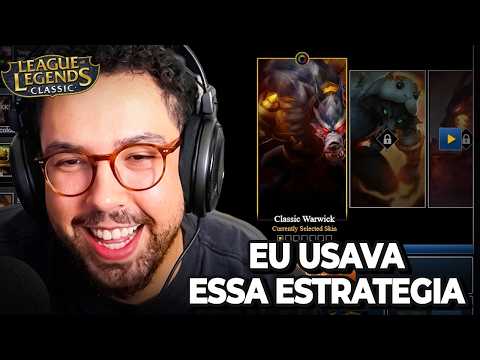 JOGUEI COM O WARWICK ANTIGO NO LOL CLASSIC, ERA ASSIM QUE EU SUBIA DE ELO
