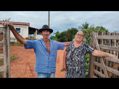 Um casal feliz na roça