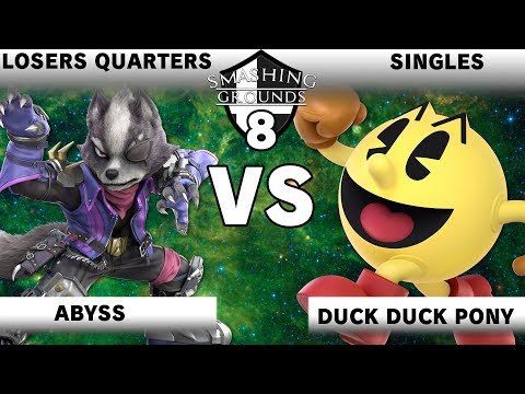 Smashing Grounds 8 - Yusei (Wolf) Vs. Duck Duck Pony (Pac-Man) - Losers Quarters - SSBU