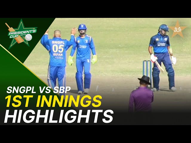 1st Innings Highlights | SNGPL vs SBP- President’s Cup Grade I 2025-26 | PCB | M2V1K