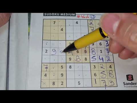 Our Daily Sudoku practice continues. (#4616) Medium Sudoku. 05-28-2022