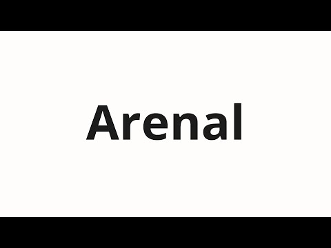 How to pronounce Arenal
