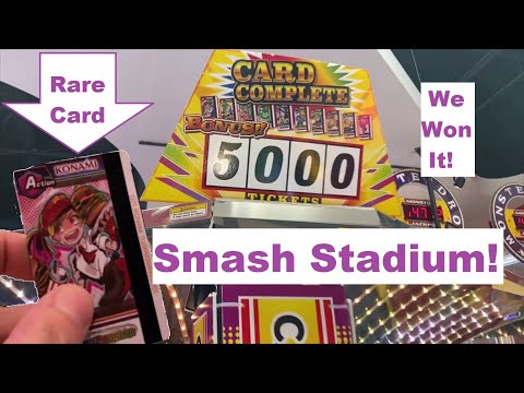 More Smash Stadium Coin Pusher: Fever Rush, Rare Card Win & Full Set Redemption for 5000!