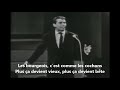 Jacques Brel - Les bourgeois - soustitres