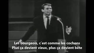 Jacques Brel - Les bourgeois - soustitres