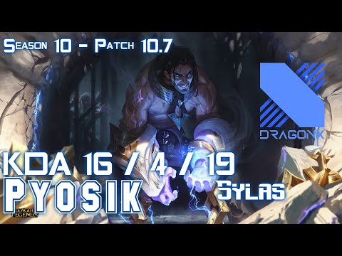 DRX Pyosik SYLAS vs LEE SIN Jungle - Patch 10.7 KR Ranked