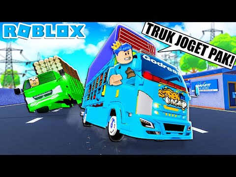 ASIK!! BALAPAN TRUK JOGET OLENG OLENG SAMPAI NABRAK DI ROBLOX!!!